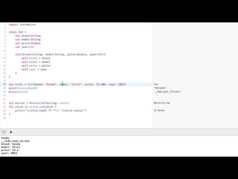 Reflection API (Mirror Struct) in Swift