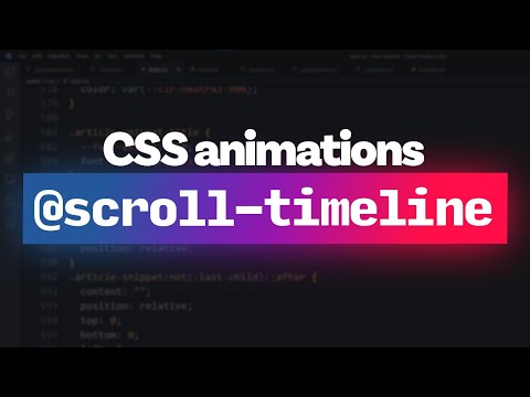 Scroll linked animations only using CSS Featuring Adam Argyle