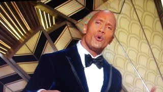THE ROCK SINGS AT THE OSCARS 89th annual Academy awards! LoL