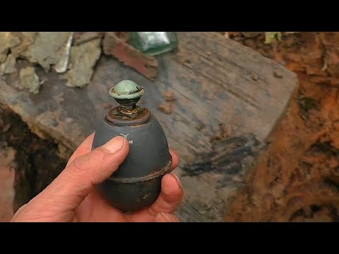 THE INCREDIBLE CONDITION OF A FIND FOUND IN A GERMAN DUGOUT / WW2 METAL DETECTING