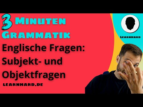 3 Minute Grammar: Subject Questions and Object Questions in English
