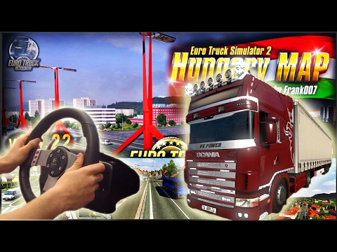 Scania 164L - Hungary map - ETS2 with Logitech G27 | Wheel camera #6