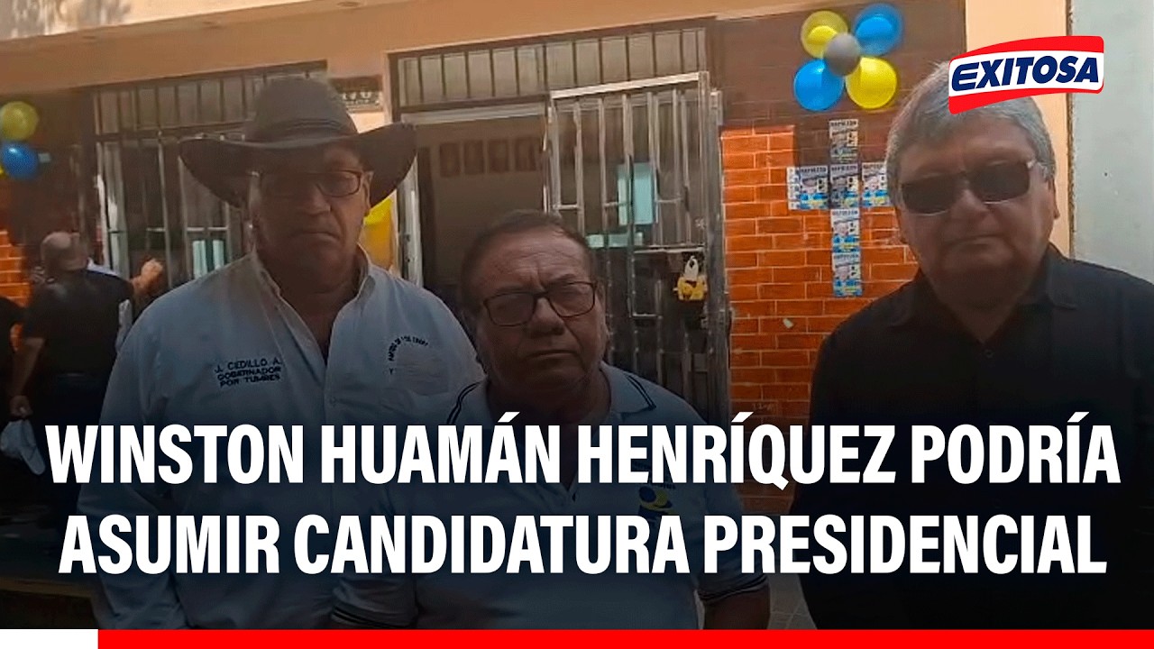 🔴🔵 Winston Huamán Henríquez podría asumir candidatura presidencial
