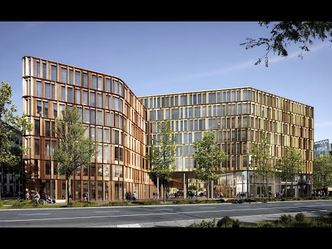 Der Bogen. Hochmoderner Campuskomplex in Bogenhausen.