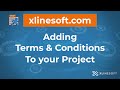 How to add Terms & Conditions to your project.