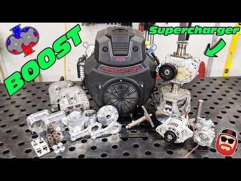 70HP Supercharged Harbor Freight Predator 670cc V Twin Engine Build