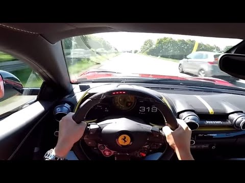 Ferrari 812 Superfast at 320 km/h on the Autobahn – Unbelievable Sound You Need to Hear