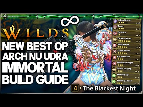 Monster Hunter Wilds - New Best OP Immortal Build - NEVER Cart & Highest Damage - AT Nu All Weapons!
