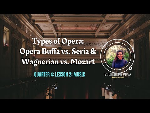 Lesson 2: TYPES OF OPERA