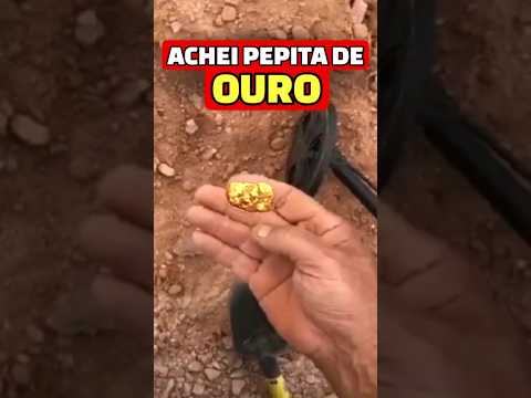 ACHEI PEPITA DE OURO COM A EQUINOX 800 #pedras #pedraspreciosas #ouro #gold #detectorismo #detector