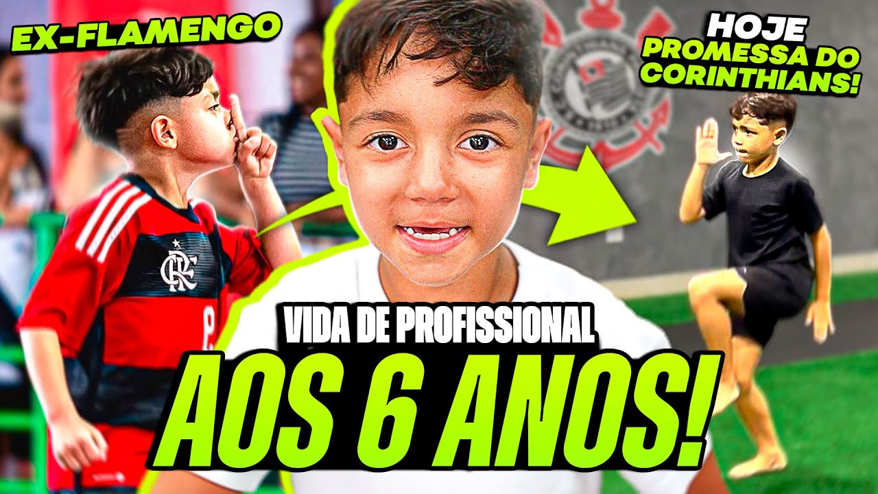 A VIDA DO NOVO FENÔMENO DE 6 ANOS DO CORINTHIANS!