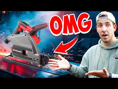 Powerful, precise, cordless! The Einhell TP-PS 18/165 Li BL cordless plunge saw in the workshop r...