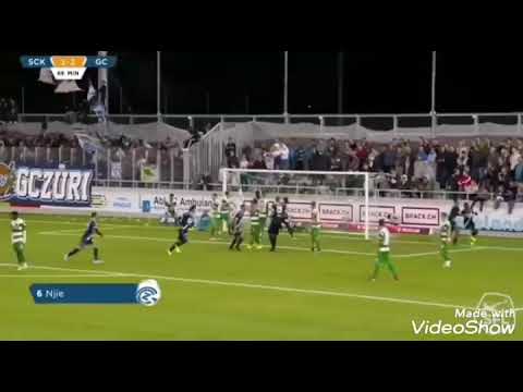 Allen Njie first two league goals for Grasshopper .