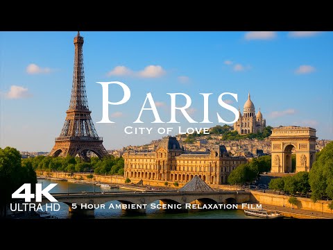[4K] PARIS 2026 🇫🇷 5 Hour Aerial Drone Relaxation Film UHD | FRANCE