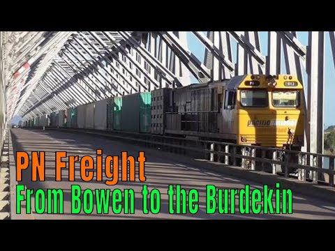 PN Intermodal Freight Train from Bowen to the Burdekin, Queensland Australia @kartwheelkarl #qr
