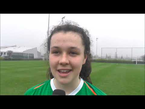 Della Doherty after Belgian Red Flames U16 - Republic of Ireland on 08 04 2019