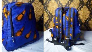 how to sew ankara school bag. @ejisbags & craft