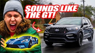 OUR FORD EXPLORER ST SOUNDS LIKE THE $1,000,000 FORD GT SUPERCAR! *VALVETRONIC EXHAUST*