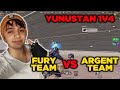 FURY TEAM VS ARGENT TEAM  -  YUNUSDAN  1V4 ! PUBG Mobile