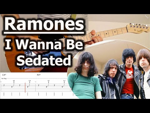 Ramones - I Wanna Be Sedated | Guitar Tabs Tutorial