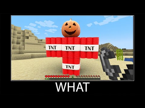 Sticky - Minecraft memes - Minecraft wait what meme part 284 realistic minecraft TNT Golem