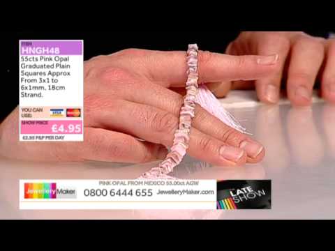 Pink Sapphire for jewellery Making: JewelleryMaker Late show LIVE 29/04/14