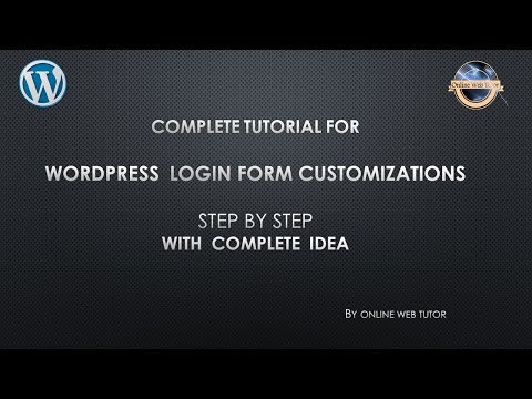 Step by step to Change WordPress Login Page Without Using a Plugin – The Right Way in easy steps Video
