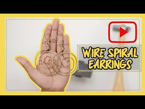 Easy DIY Wire Spiral Earrings | Learn to Use an Anvil Too