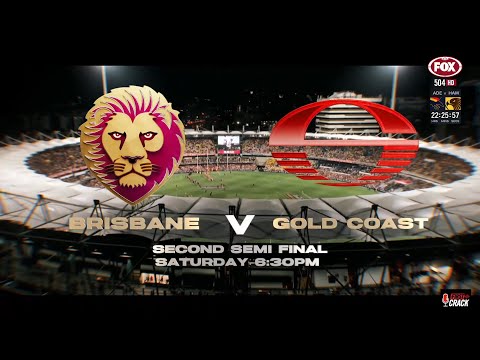 Brisbane Lions v Gold Coast Suns Promo - 2025 AFL Semi-Final | FOX FOOTY