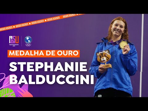 Stephanie Balduccini se lleva la medalla de oro en la final de 200m libres en Asu2025