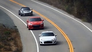FRS (GT86, BRZ) vs Genesis Coupe vs Lotus Elise - Pacific Coast Highway Road Trip Review