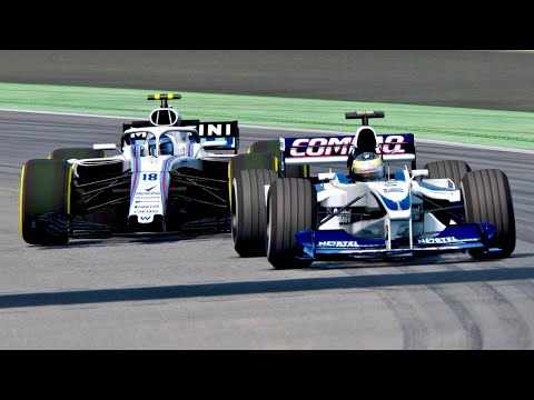 Williams F1 2018 vs Williams F1 2000 - Nurburgring