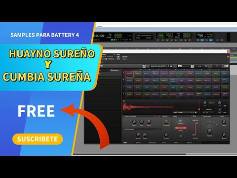 BATTERY 4 SAMPLES PARA CUMBIA SUREÑA Y HUAYNO SUREÑO completamente Libre 👍 #samplesgratis #gratis