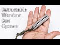 Small Titanium Craft Knife with Retractable Scalpel Blades - ainhue A275