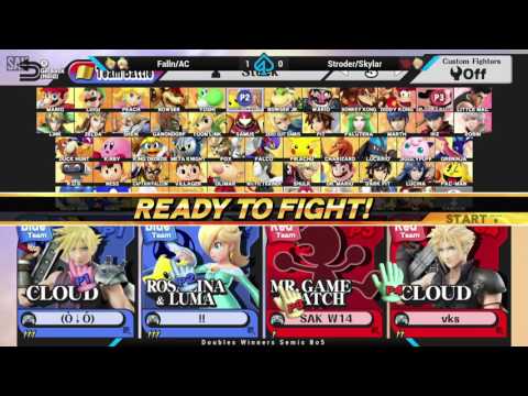 Gambit: Falln Doubles Winners Semis - Falln/AC (Blue) vs Stroder/Skylar (Red)