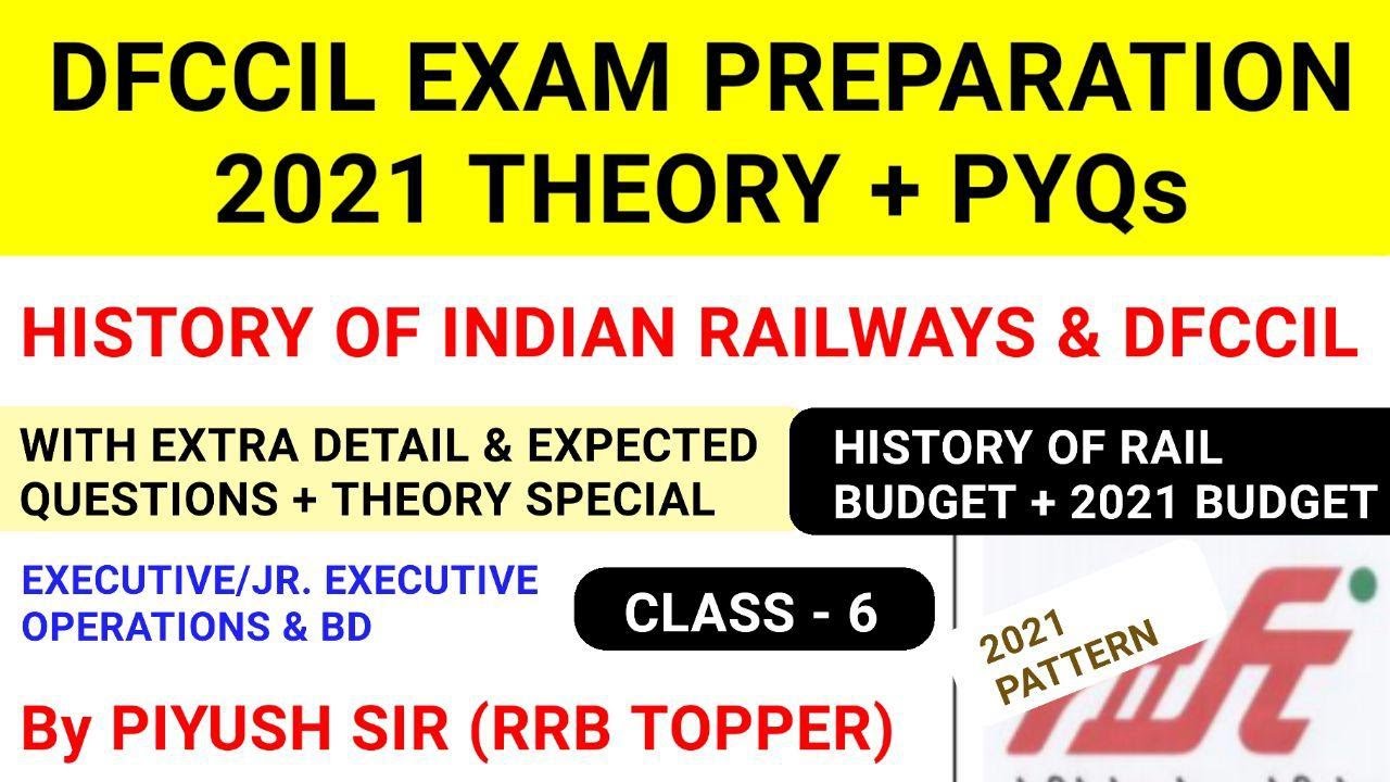 dfccil previous year paper/History of Indian Railways and DFCCIL/dfccil executive operations and bd