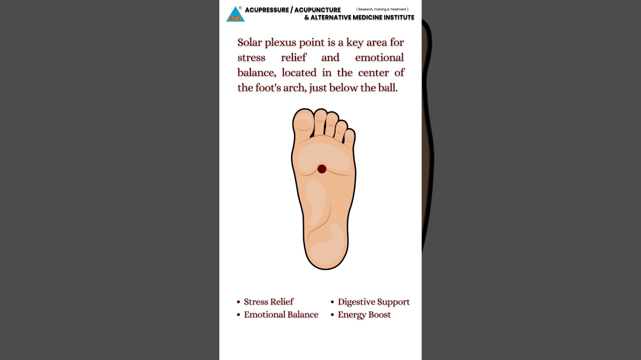 This One Foot Point Can Reduce Your Stress Instantly! | Solar Plexus Secret Revealed 🔥