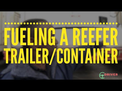 Part of a video titled Trucking - Fueling A Reefer Trailer/Container - YouTube