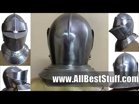 Watch YouTube Video for Medieval 16th Century Italian Tournament Helmet