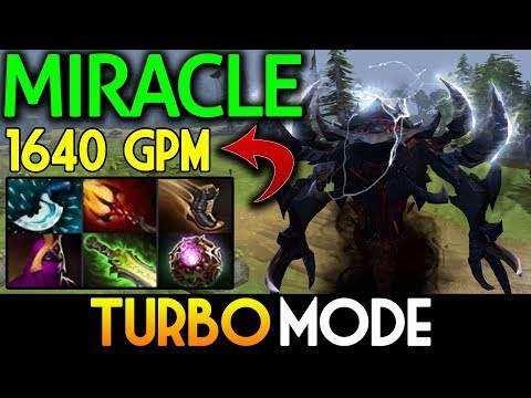 Miracle- Dota 2 [Shadow Fiend] WTF TURBO MODE !! 1640 GPM Patch 7.07