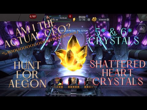 CEO Crystal Opening | 5*, 6*  and Cavalier Shattered Heart Crystals | Marvel Contest of Champions