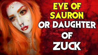 Gold flake fire fantasy makeup