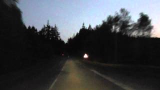 preview picture of video 'Driving At Night On The D712 & D33 Belle-Isle-en-Terre To Plougonver, Brittany, France'