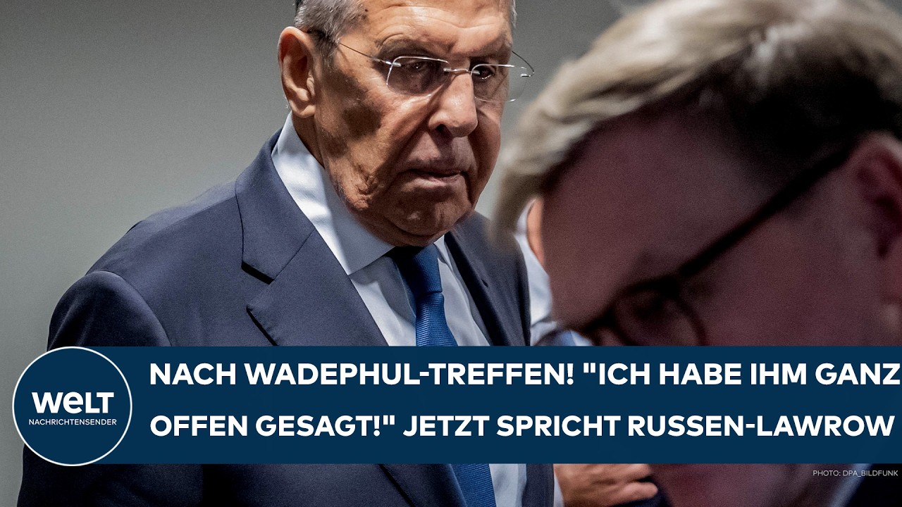 UKRAINE-KRIEG. Nach dem Wadephul-Treffen! "Ich habe ihm ganz offen gesagt!" Jetzt spricht Lawrow!