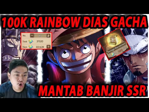🔥🔥100K DIAMOND GACHA UNTUK KRU MUGIWARA NEW WORLD [HOKI TINGKAT CAPTAIN]  - ONE PIECE:BURNING WILL