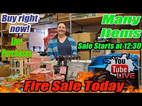 Live Fire Sale Today! Buy Direct 50 different items. Vintage, toys, health & beauty and more!