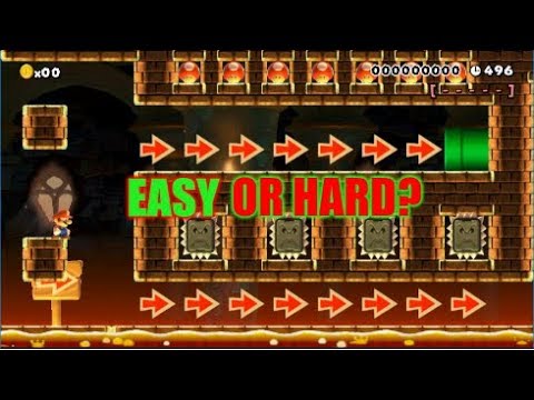 3 Different Challenges In 1 Level! Super Mario Maker Easy Or Hard? 100 Coin Rebirt