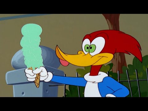 Capa de Pica-Pau em Português | Pica-Pau fica louco por um sorvete | Desenhos para crianças