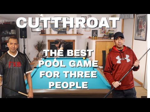HOW TO PLAY CUTTHROAT POOL - THE BEST POOL GAME FOR THREE PLAYERS (POOL LESSONS)