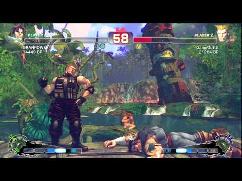 GameOutttt [Guile] vs GRANPOWER [T.Hawk] SSF4 Japanese Online Ranked Matches - TRUE-HD